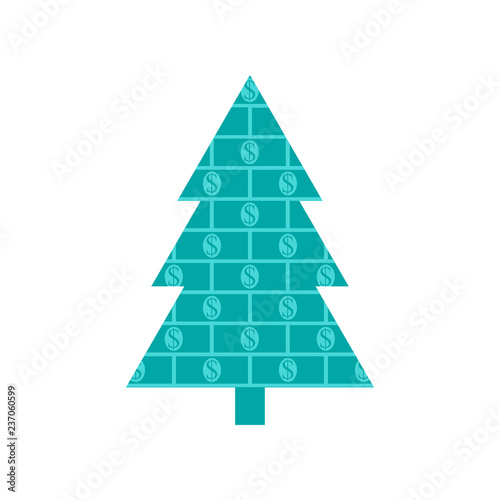 The symbol of the new year is a big beautiful green Christmas tree decorated area with cute handmade toys.