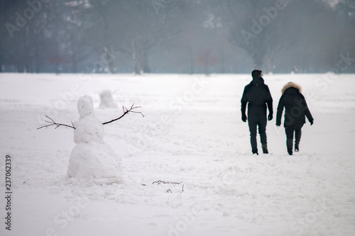 Photography in the winter park