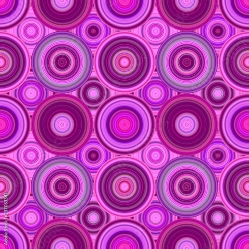 Abstract geometrical circle pattern background - purple vector illustration