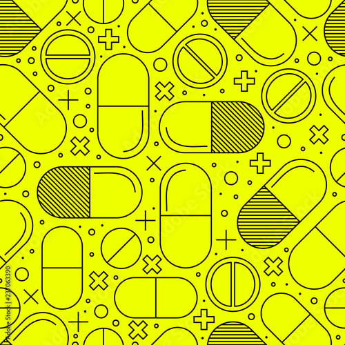 Medicine seamless pattern T...