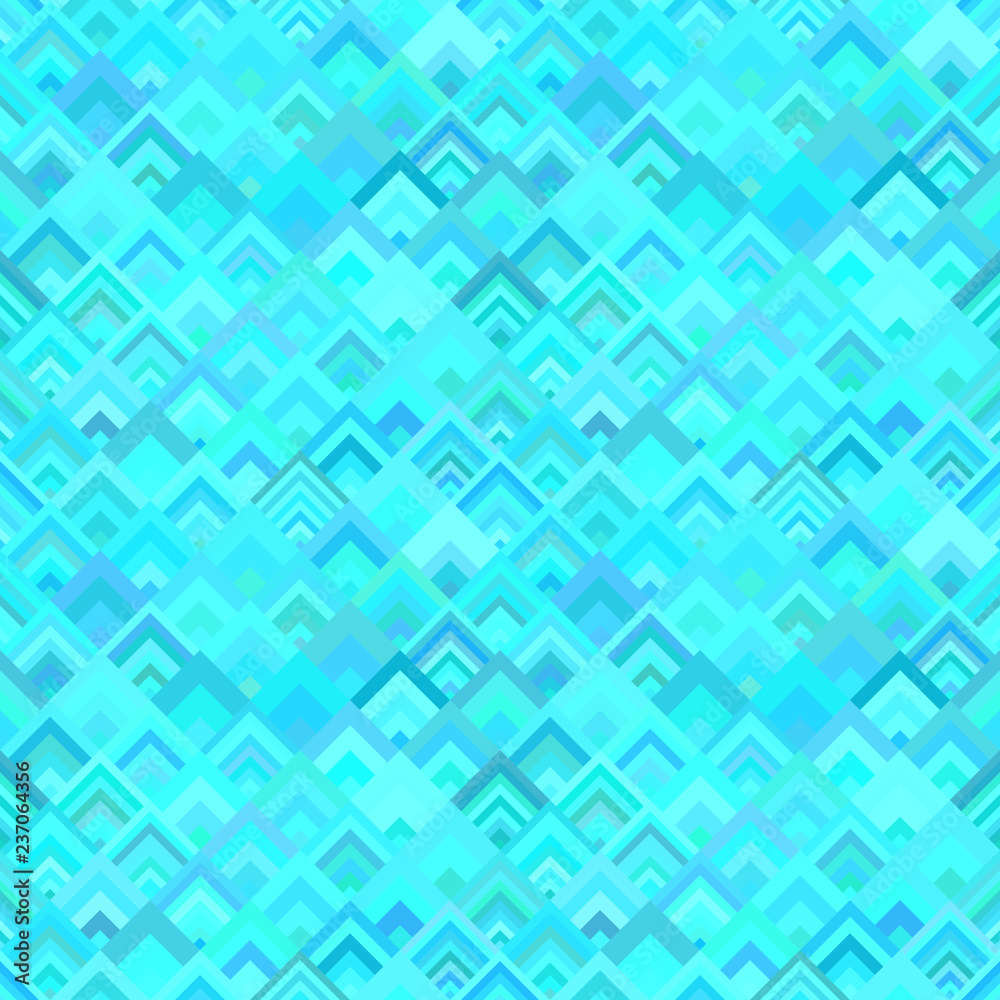 Geometric diagonal square tile mosaic pattern background - seamless design