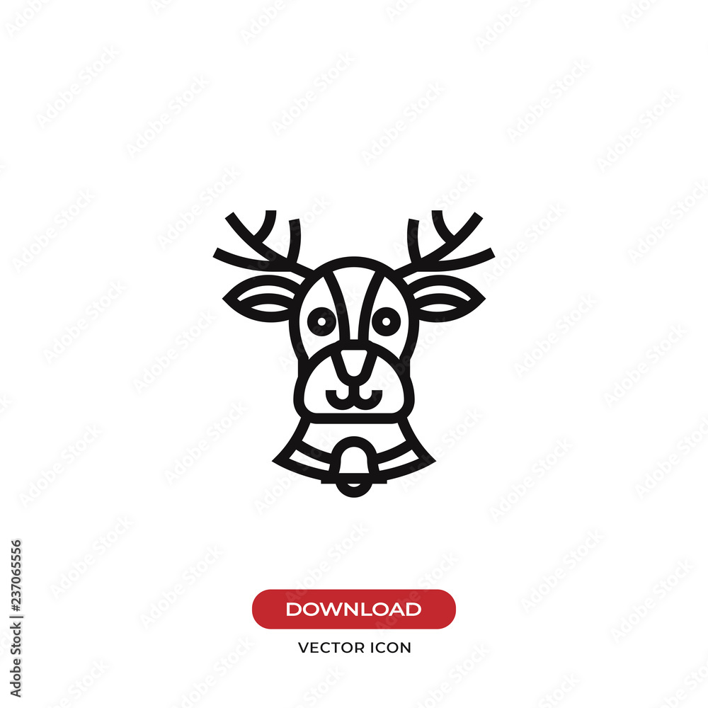Reindeer vector icon