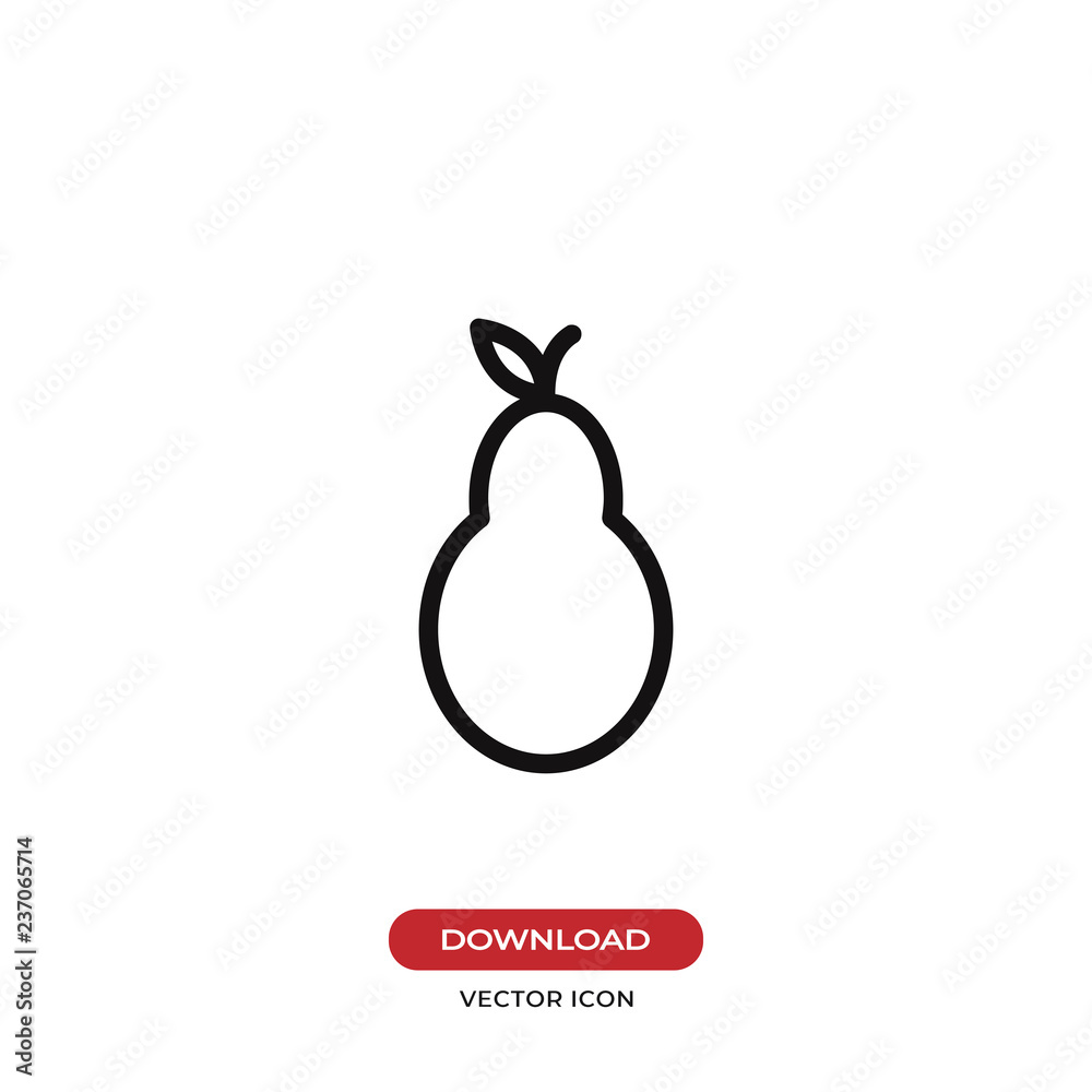 Pear vector icon