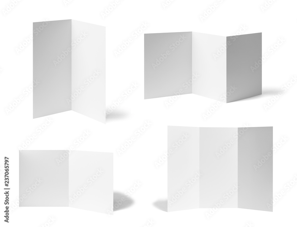 folded leaflet white blank paper template book desktop calendar folded leaflet white blank paper template book desktop calendar