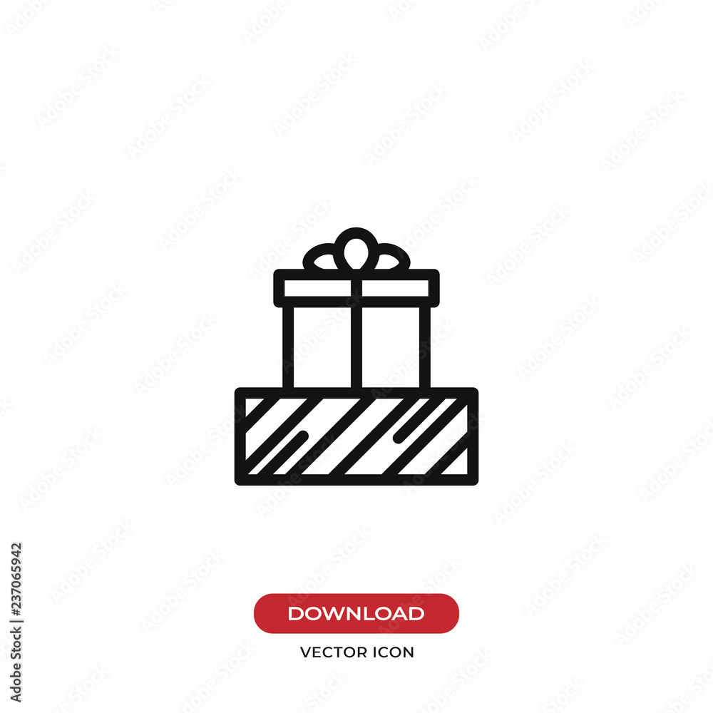 Gift box vector icon Gift box vector icon