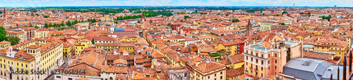 Cityscape of Verona in Italy   Seen from the Tower of Lamberti next to  Piazza Erbe 