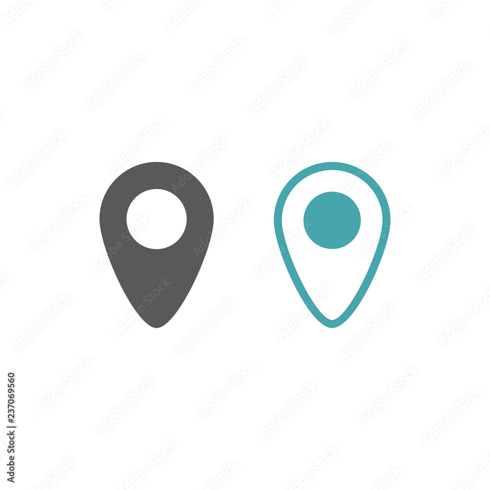 Address badge on the map.