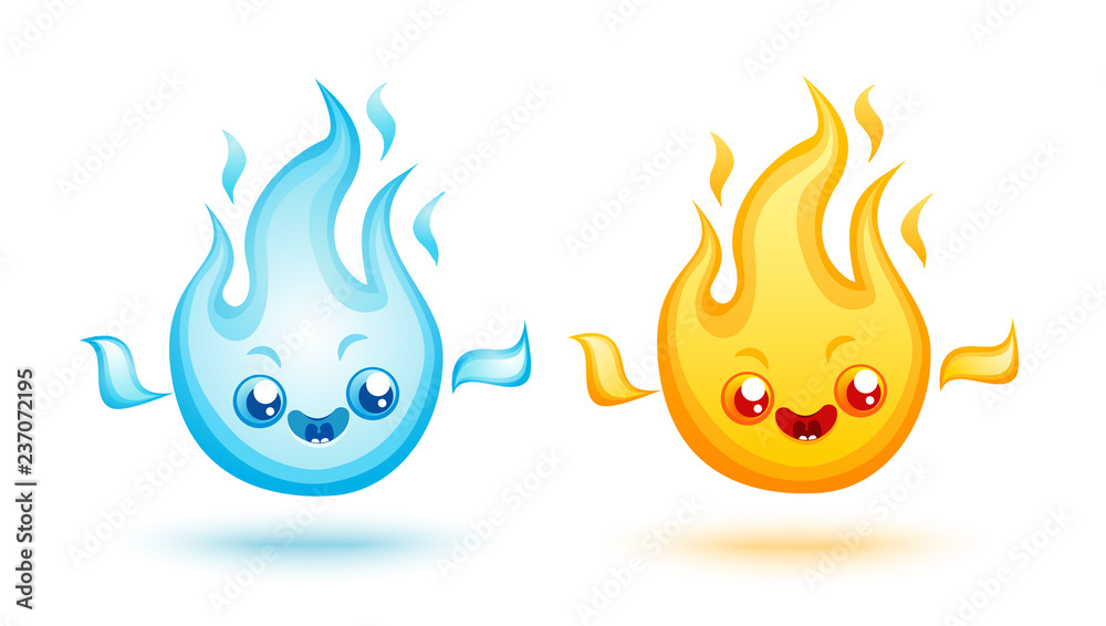 Vector set fire icons Vector set fire icons