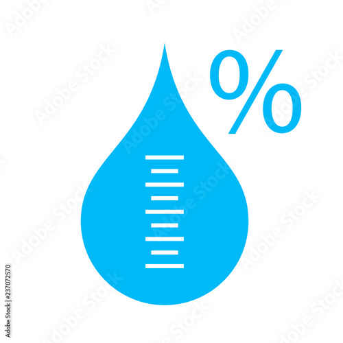 Abstract humidity vector icon