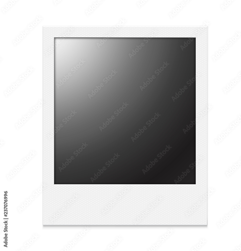 Realistic photo frame on a white background with paper texture. Vector illustration on white background. Easy to use for your design. EPS10. Realistic photo frame on a white background with paper texture. Vector illustration on white background. Easy to use for your design. EPS10.