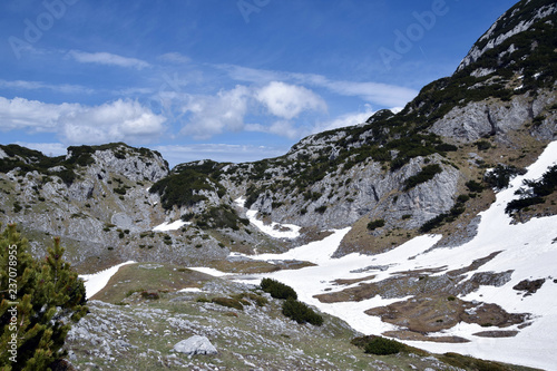 Durmitor national park. Mountains, near Bobotov Kuk. Montenegro.