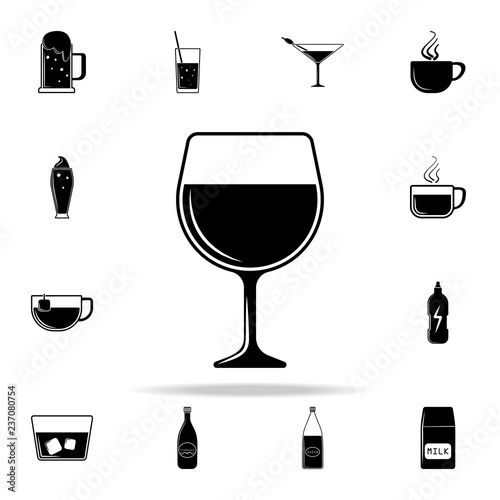 a glass of cognac icon. Drink icons universal set for web and mobile