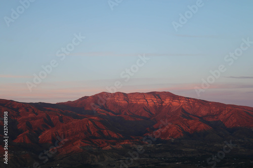 The Pink Moment in Ojai Mountains  © Stefany Hedman