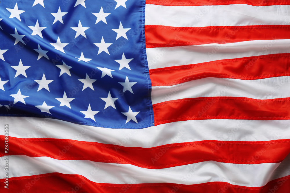 American flag as background, top view. National symbol of USA American flag as background, top view. National symbol of USA