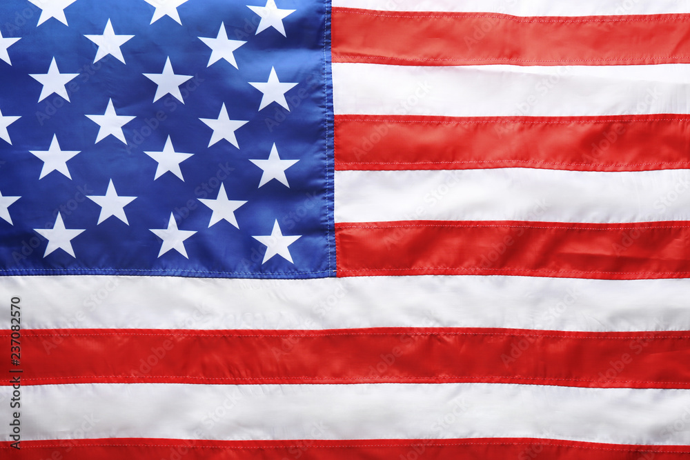 American flag as background, top view. National symbol of USA American flag as background, top view. National symbol of USA