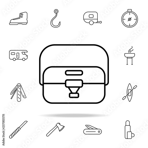 picnic bag line icon. camping icons universal set for web and mobile