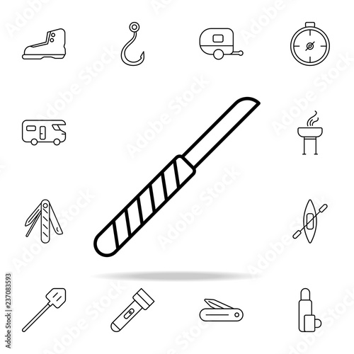 knife line icon. camping icons universal set for web and mobile