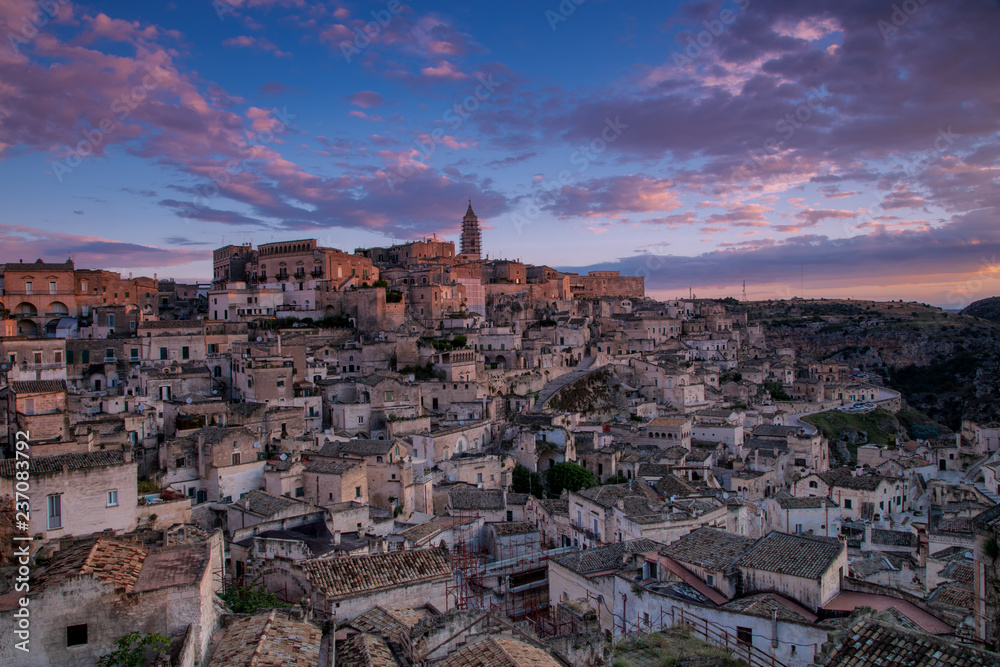 Naklejka premium Sunrise on Matera