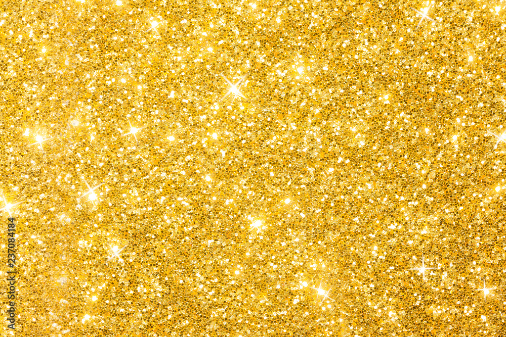 Golden Glitter Background With Sparkles Stock Photo | Adobe Stock