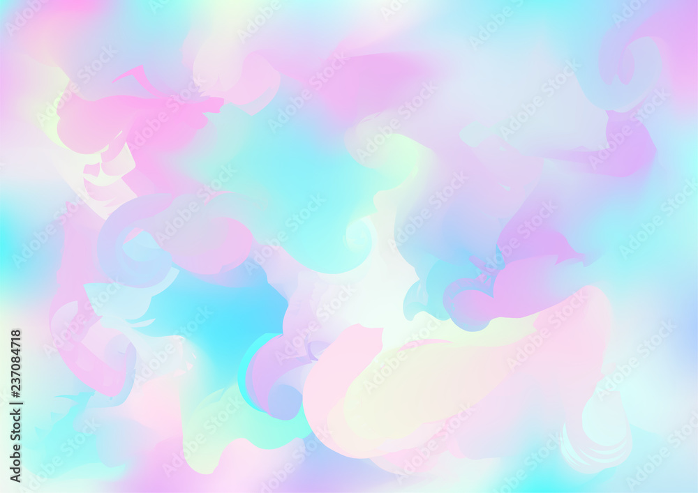 Hologram Magic Dreamy Vector Background. Rainbow Girlie Iridescent Gradient, Holographic Fluid Poster Wallpaper. Bright Pearlescent Hologram Fairy Cool Web Banner. Modern Tech Music Sound. Hologram Magic Dreamy Vector Background. Rainbow Girlie Iridescent Gradient, Holographic Fluid Poster Wallpaper. Bright Pearlescent Hologram Fairy Cool Web Banner. Modern Tech Music Sound.