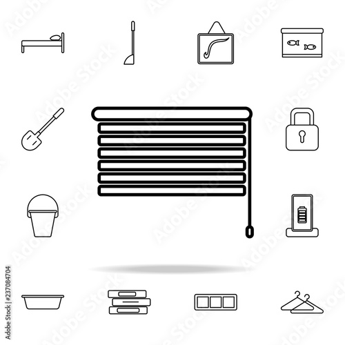 jalousie line icon. home things icons universal set for web and mobile