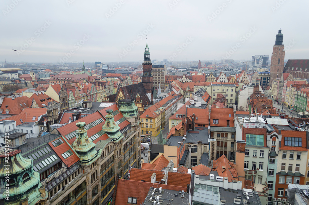 Panorama of  Wroclaw