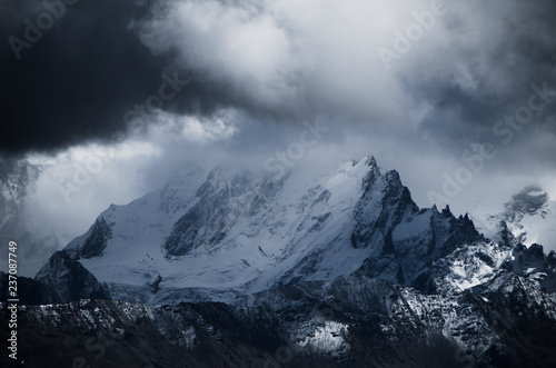 mountains in winter