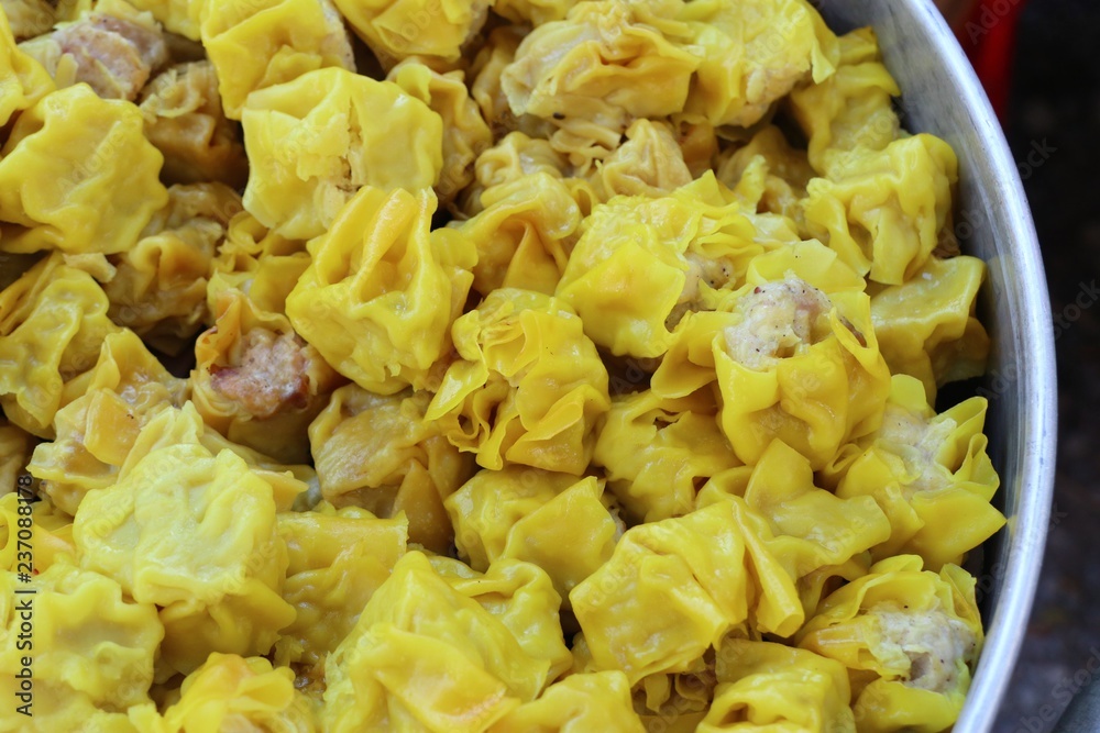 Chinese pork steamed dumplings Chinese pork steamed dumplings