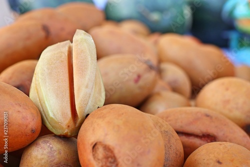 Sapodilla fruit at street food