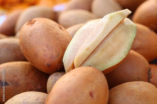 Sapodilla fruit at street food