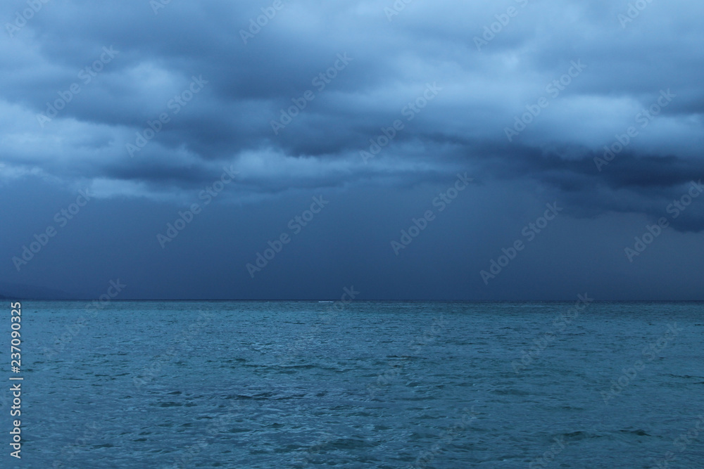 Storm clouds gathering over the bay, Montego Bay, Jamaica. Storm clouds gathering over the bay, Montego Bay, Jamaica.