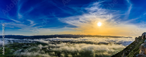 Panoramic Sunset over Los Osos Valley, CA