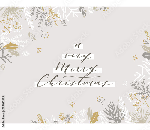 Christmas greeting card.