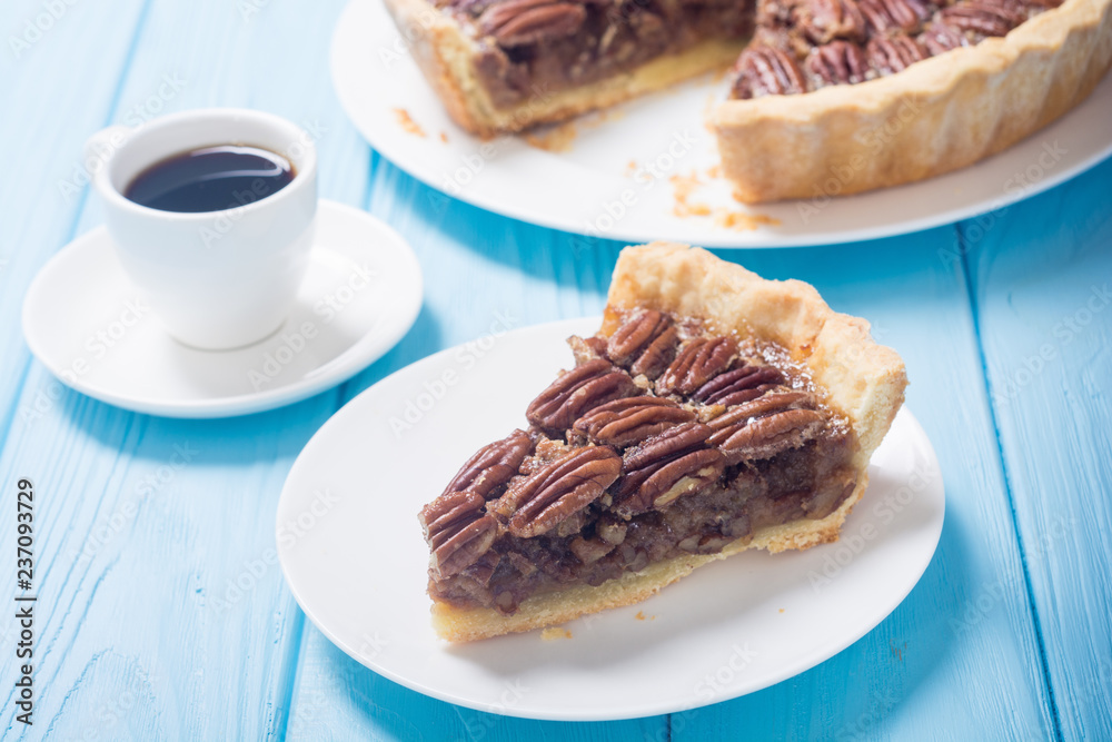 Autumn american pecan pie
