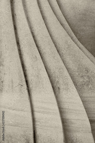 abstract striped of stone texture, curve sculpture photo