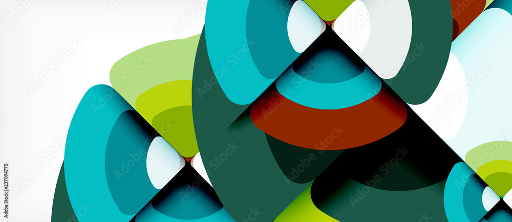 Circles and triangles geometric abstract background. Trendy abstract layout template for business or technology presentation or web brochure cover, wallpaper Circles and triangles geometric abstract background. Trendy abstract layout template for business or technology presentation or web brochure cover, wallpaper