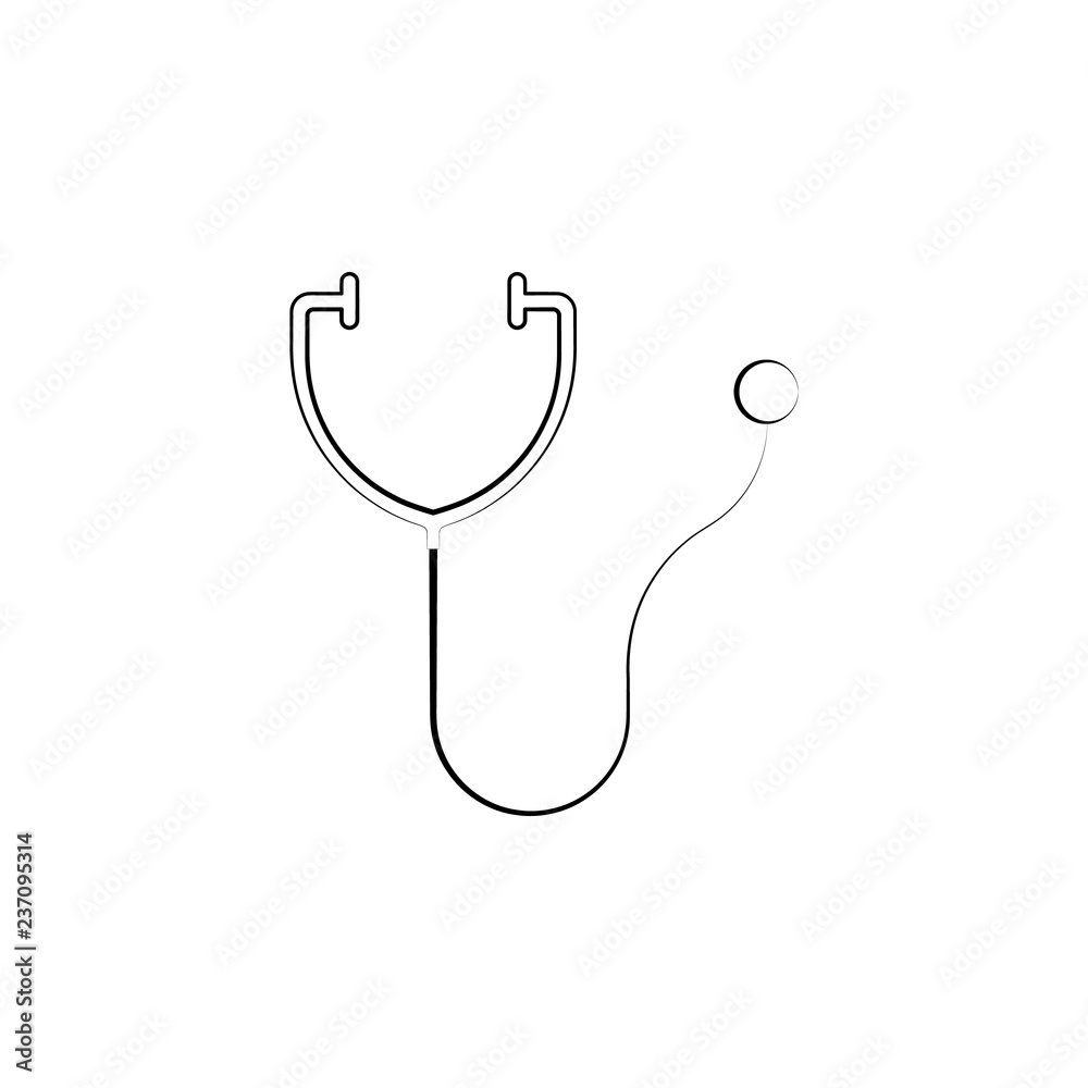 Stethoscope, alternative medicine icon. Element of alternative medicine icon for mobile concept and web apps. Thin line Stethoscope, alternative medicine icon can be used for web