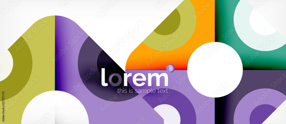Abstract round elements composition background, organic design