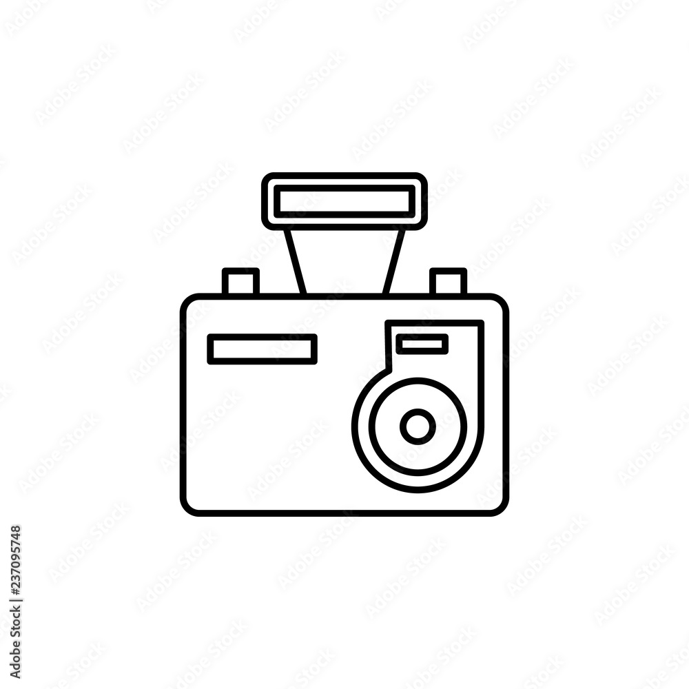 flash camera icon. Element of video products outline icon for mobile concept and web apps. Thin line flash camera icon can be used for web and mobile flash camera icon. Element of video products outline icon for mobile concept and web apps. Thin line flash camera icon can be used for web and mobile