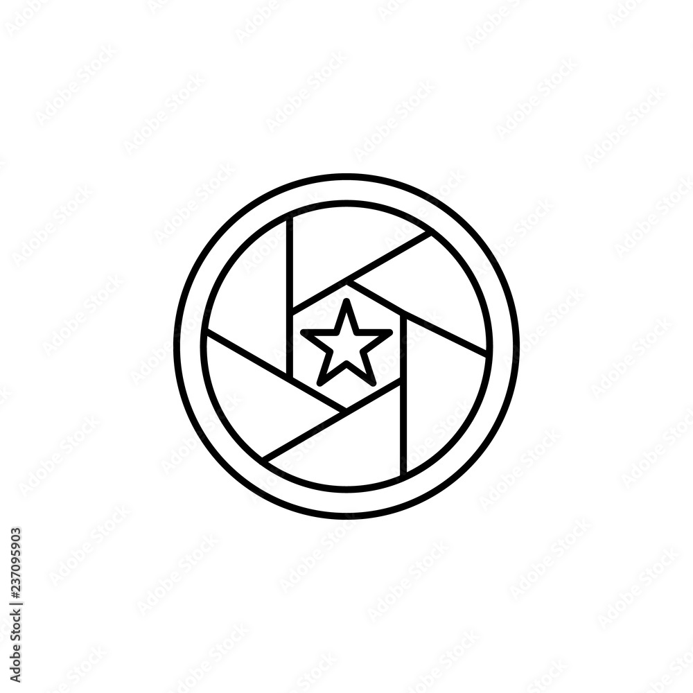 camera focus icon. Element of video products outline icon for mobile concept and web apps. Thin line camera focus icon can be used for web and mobile