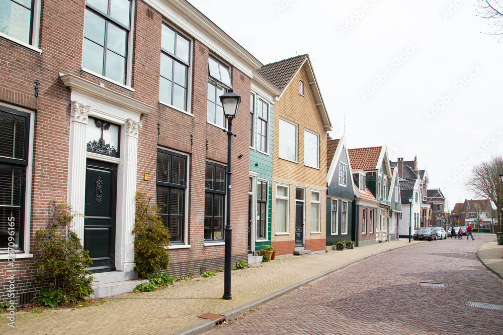 Fototapeta premium Landscape of preserved historic houses