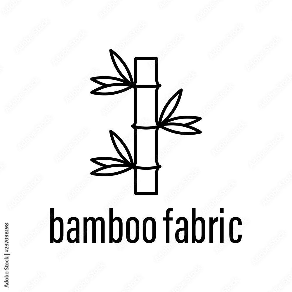 bamboo fabric icon. Element of raw material with description icon for mobile concept and web apps. Outline bamboo fabric icon can be used for web and mobile