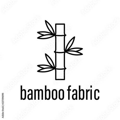 bamboo fabric icon. Element of raw material with description icon for mobile concept and web apps. Outline bamboo fabric icon can be used for web and mobile