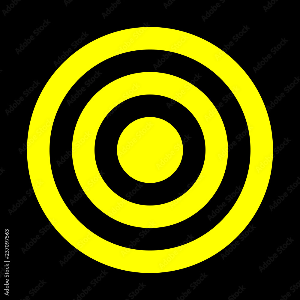 Target sign - yellow simple transparent, isolated - vector Target sign - yellow simple transparent, isolated - vector
