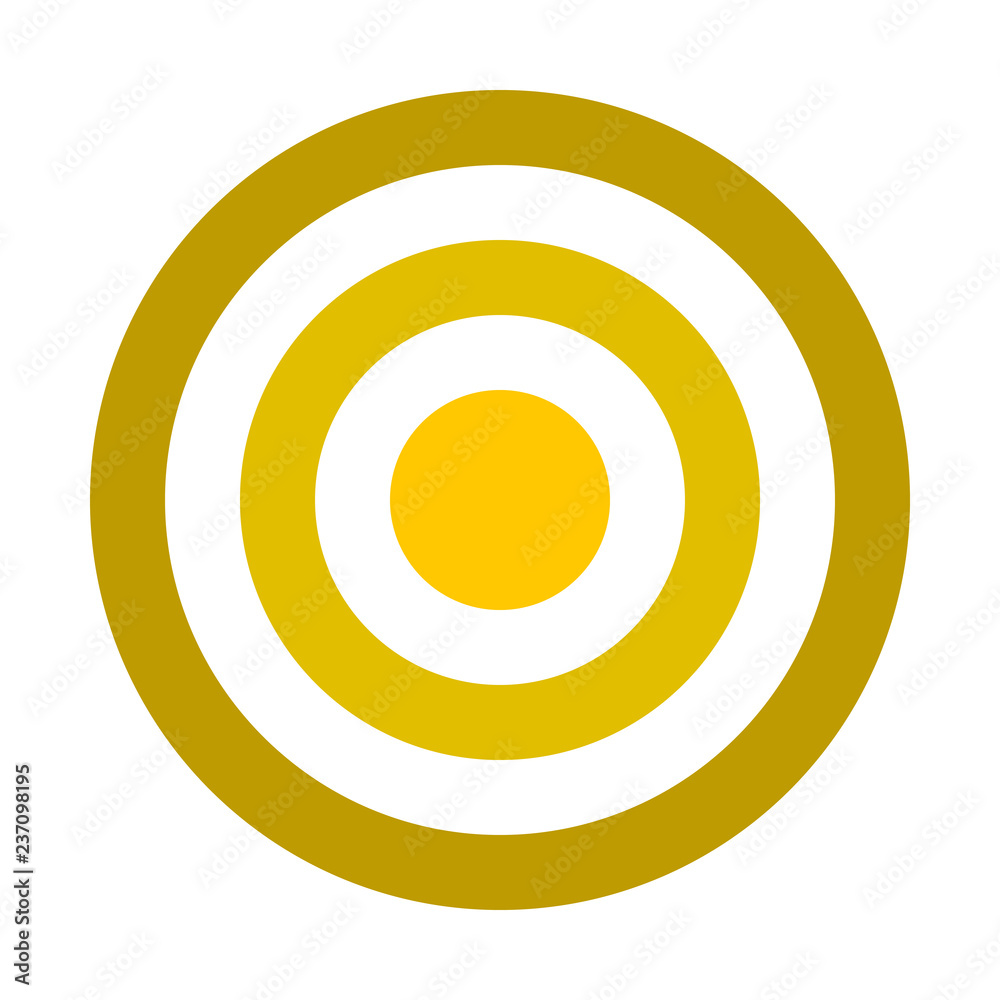 Target sign - golden shades simple transparent, isolated - vector Target sign - golden shades simple transparent, isolated - vector