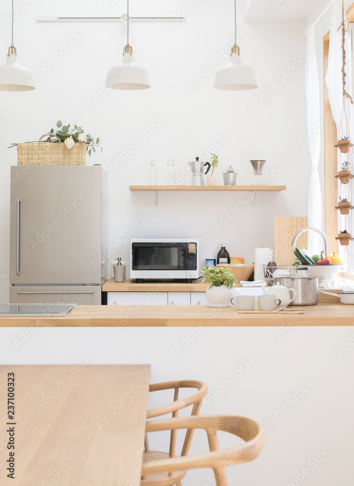 Obraz premium リビング・キッチン