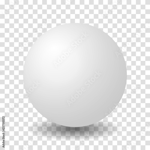 Sphere White 3D Vector Ball