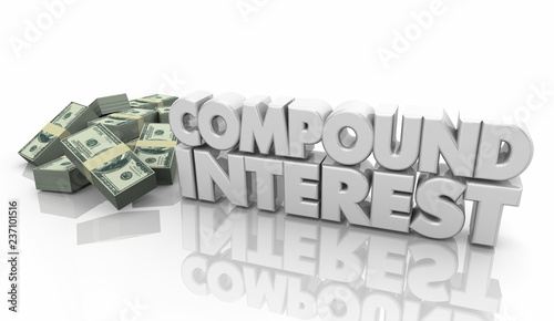 Photography Compound Interest Money Income Growth Increase 3d Illustration