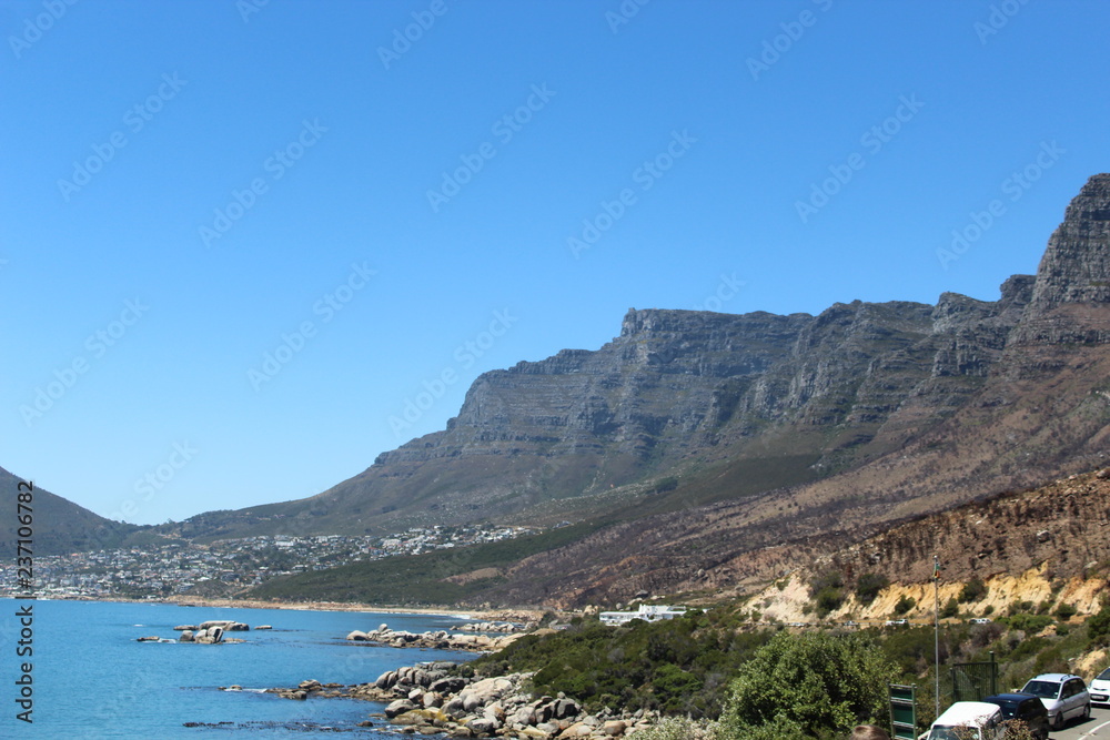 Chapman's Peak drive mountain range, Cape Town South Africa