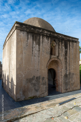 JEREZ DE LOS CABALLEROS  BADAJOZ  SPAIN - NOVEMBER 24  2018  Alcazaba or old city fortress